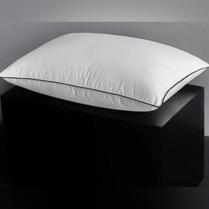 DOWNFORT Premium Hungarian White Goose Down Pillows (Set of 2), Queen 20 X 28